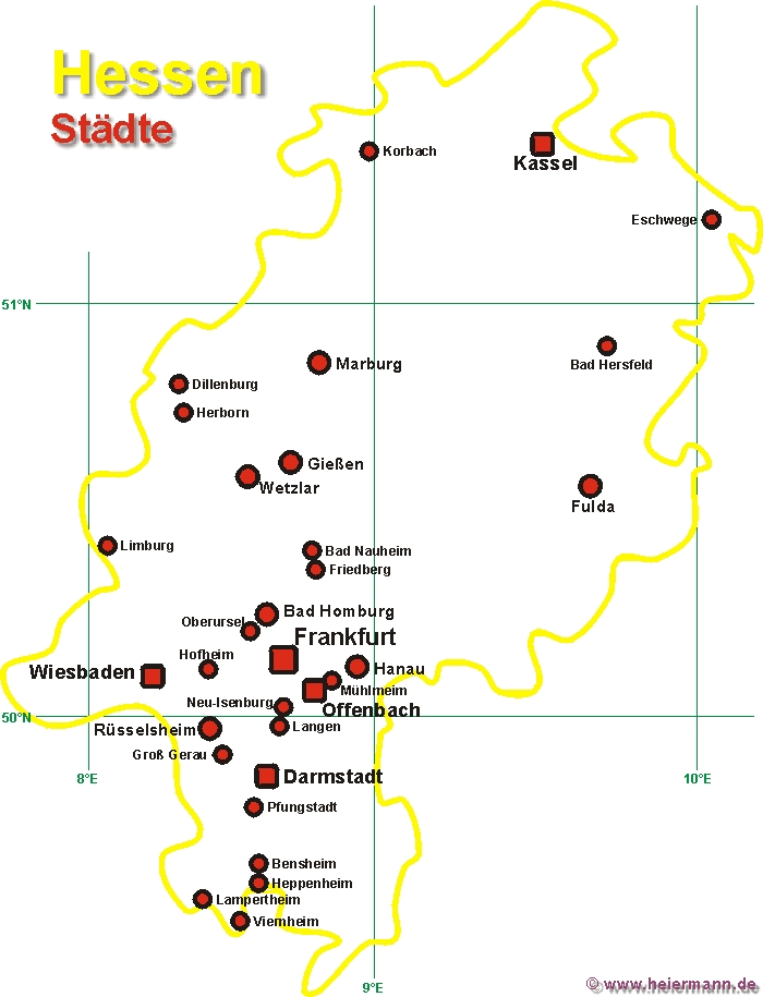 St�dte in Hessen